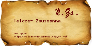 Melczer Zsuzsanna névjegykártya