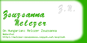 zsuzsanna melczer business card